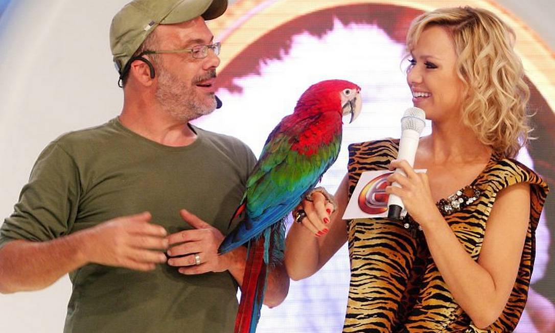 Sérgio Rangel e Eliana na época em que trabalhavam juntos na TV (Foto: Reprodução)