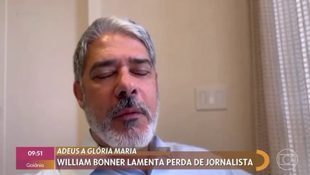 William Bonner mandou um vídeo para o Encontro falando sobre Glória Maria