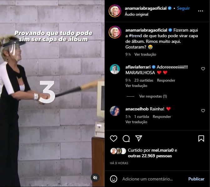 Ana maria Braga divulga vídeo e prova situação - Foto: Reprodução/Instagram