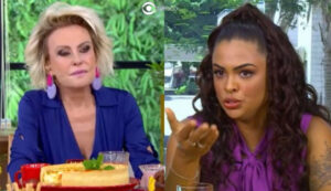 BBB23 - Paula justifica comentário sobre Juliette e revela para Ana Maria que marcou encontro íntimo com brother (Foto: Reprodução / Globo / Montagem TV Foco)