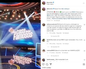 BBB23 - Boninho rompe o silêncio e fala sobre 'intercâmbio' de brothers com reality dos EUA (Foto: Reprodução / Instagram)