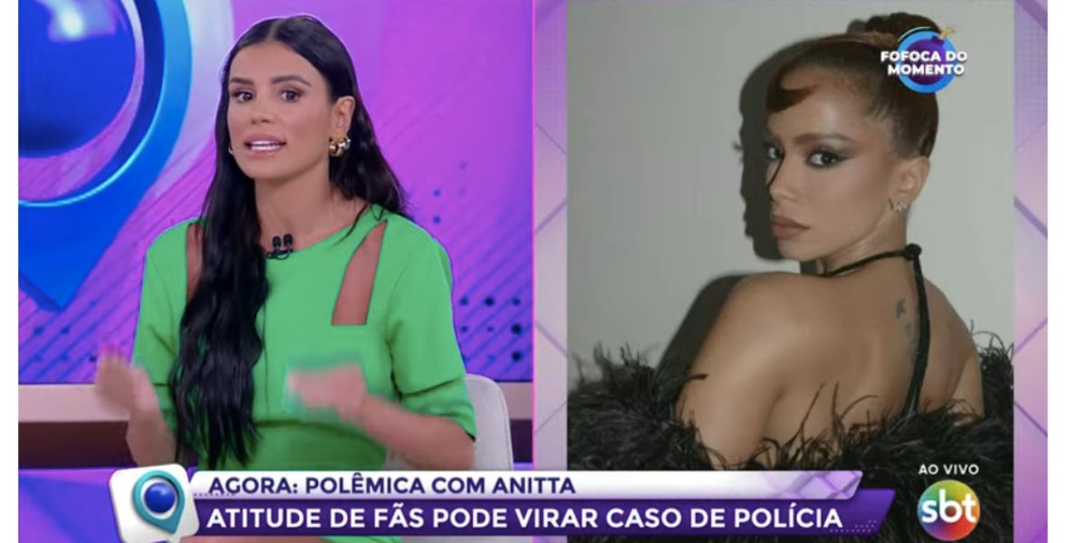 Apresentadores falam sobre polêmica envolvendo cantora (Foto: Reprodução / Fofocalizando do SBT) 