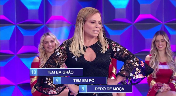 Christina Rocha participou do Jogo das Três Pistas do programa Silvio Santos (Foto: Reprodução)