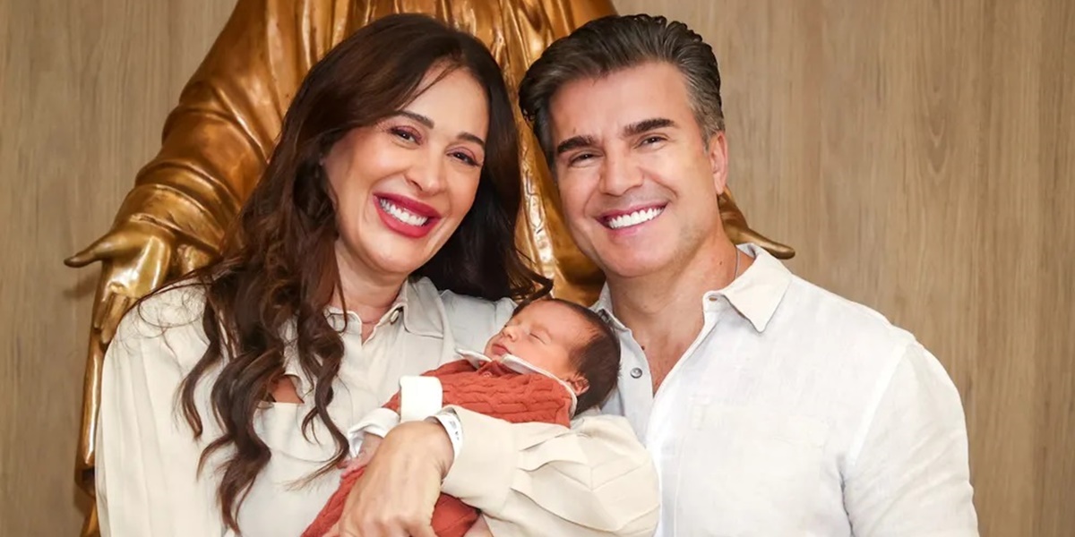 Jarbas Homem de Mello, Claudia Raia e Luca (Foto: Reprodução)