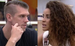 BBB23 - Após ser desmascarado, Cristian pede perdão a Domitila por traição (Foto: Reprodução / Globoplay)