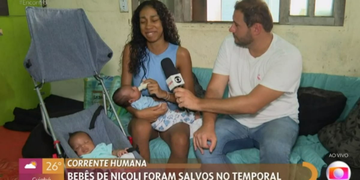 Mulher chorou ao vivo no "Encontro" (Foto: Reprodução/TV Globo)