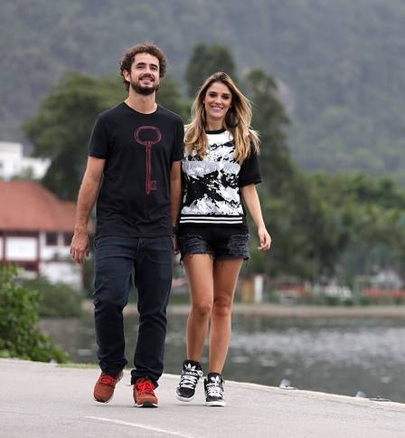 Felipe Andreoli e Rafa Brites, juntos, tem dois filhos (Rafael Moraes / Agência O Globo)