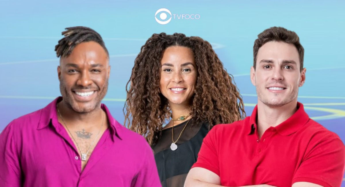 Enquete BBB23 - Fred Nicácio, Domitila e Gustavo estão em paredão relâmpago (Foto: Reprodução / Globoplay / Montagem TV Foco)