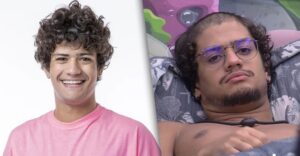 Gabriel Santana muda o visual no BBB23; veja o antes e depois (Foto: Reprodução / Globoplay)