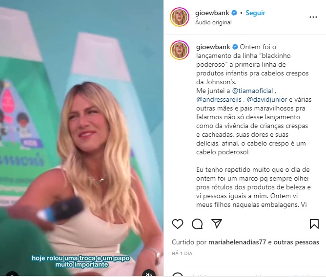 Giovanna Ewbank expôs momento crucial em campanha (Foto: Reprodução)