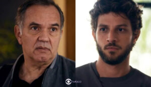 Reviravolta em Travessia - Guerra manda Ari trabalhar para ganhar o seu próprio dinheiro (Foto: Reprodução / Globo / Montagem TV Foco)