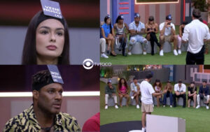 BBB23: Jogo da Discórdia tem Tadeu Schmidt pistola dando esporro em participante, brother desmascarado e troca de farpas (Foto: Reprodução / Globo / Montagem TV Foco)