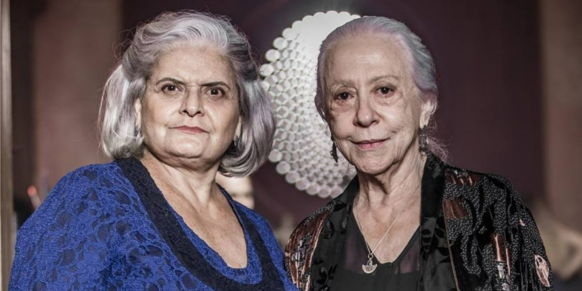 Jussara Freire e Fernanda Montenegro em "A Dona do Pedaço" (Foto: Divulgação/TV Globo)