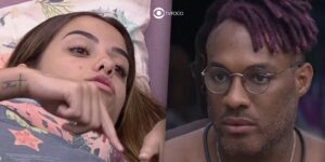 Key Alves e Fred Nicácio no BBB23; os dois tiveram acerto de contas na madrugada (Foto: Reprodução / Globoplay)