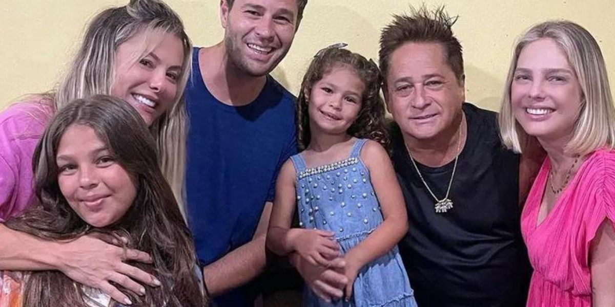 Famoso esteve presente em festa no dia do aniversário da neta  (Foto: Reprodução / Instagram) 