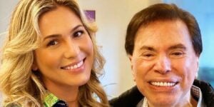 Lívia Andrade e o ex-patrão, Silvio Santos (Foto: Reprodução)