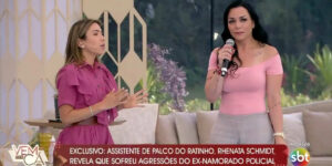 Assistente de Ratinho chorou no palco com Patrícia Abravanel e impactou a todos - Foto: Reprodução/SBT