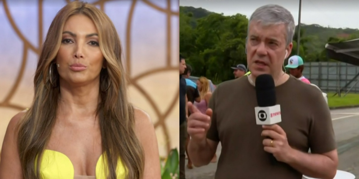 Patrícia Poeta conversou com Roberto Kovalick ao vivo (Foto: Reprodução/TV Globo)