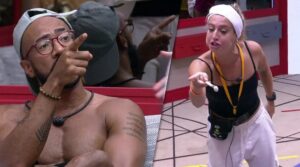 Treta entre Bruna Griphao e Ricardo marcaram a tarde do BBB23 (Foto: Reprodução / Globoplay)