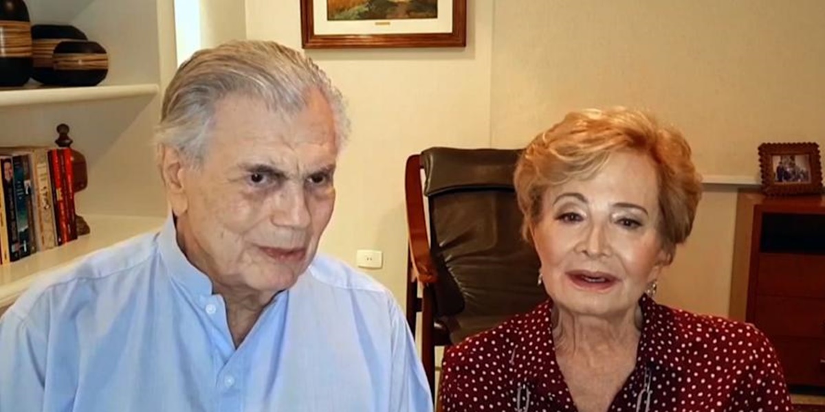 Tarcísio Meira e Glória Menezes (Foto Reprodução/Reprodução/TV Globo)