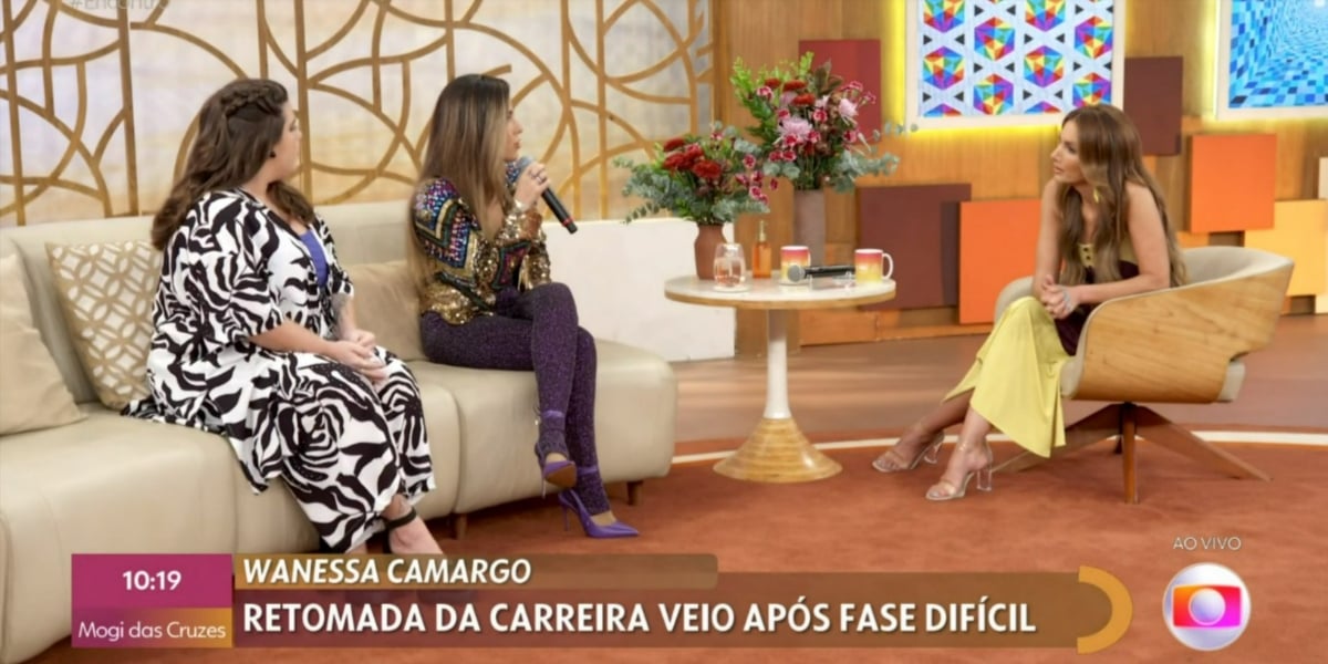 Wanessa Camargo falou sobre doença no palco do "Encontro" (Foto: Reprodução/TV Globo)