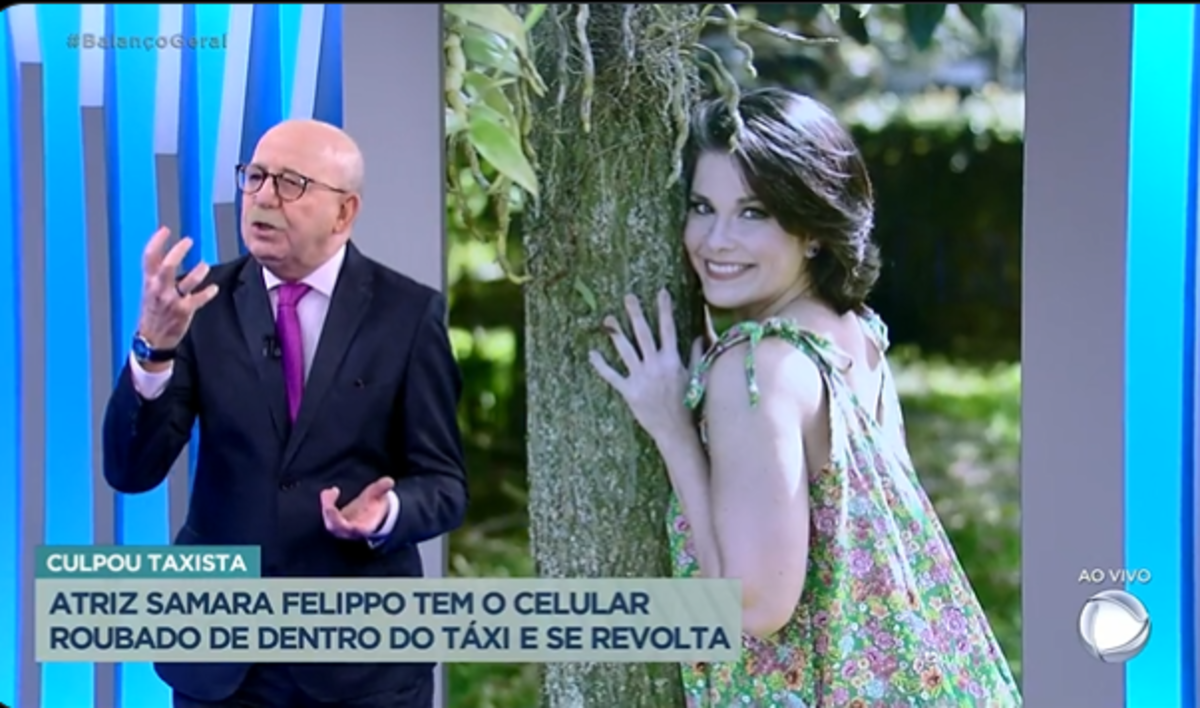 Lombardi dá opinião inconformado e faz alerta quanto a atender telefone em local público (Foto Reprodução/Twitter)