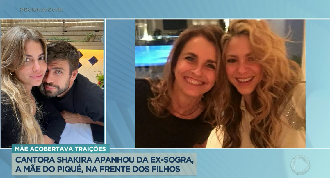 Shakira apanhou da ex sogra na frente dos filhos (Foto Reprodução/PlayPlus)