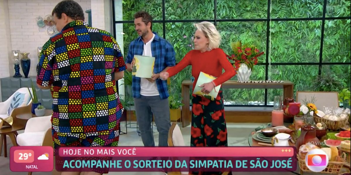 Ana Maria ficou irritada ao perceber brincadeira de equipe durante simpatia (Foto: Reprodução / Globo)