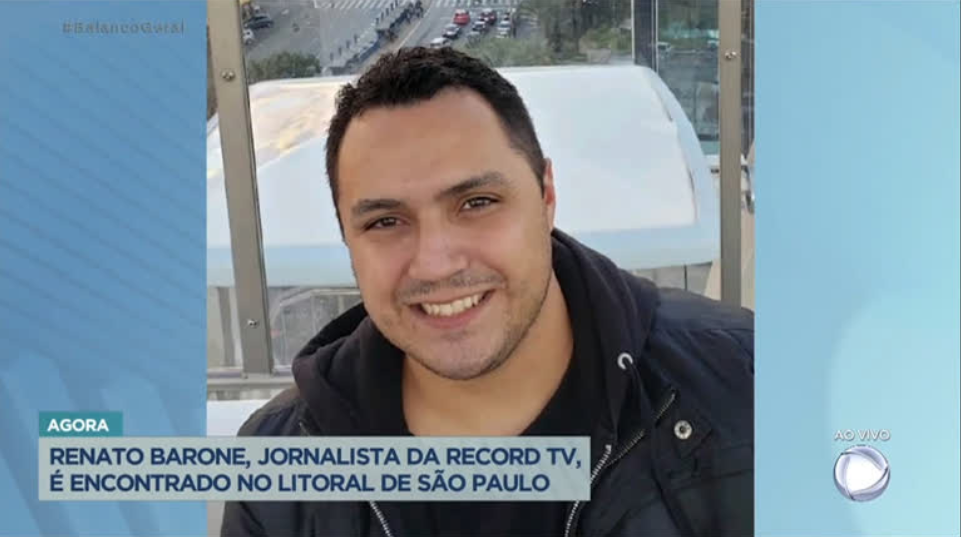 Renato Barone foi encontrado na região do litoral de São Paulo (Foto Reprodução/R7)