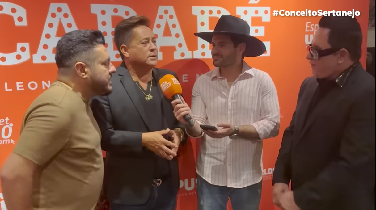 Leonardo replica Marrone ao ouvir ele dizer que proibiria em contrato Bruno de cantar sozinho (Foto Reprodução/Youtube)