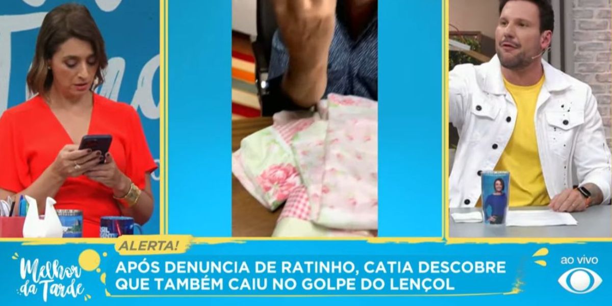 Catia Fonseca revela que também caiu em golpe (Foto: Reprodução / Melhor da Tarde da Band)