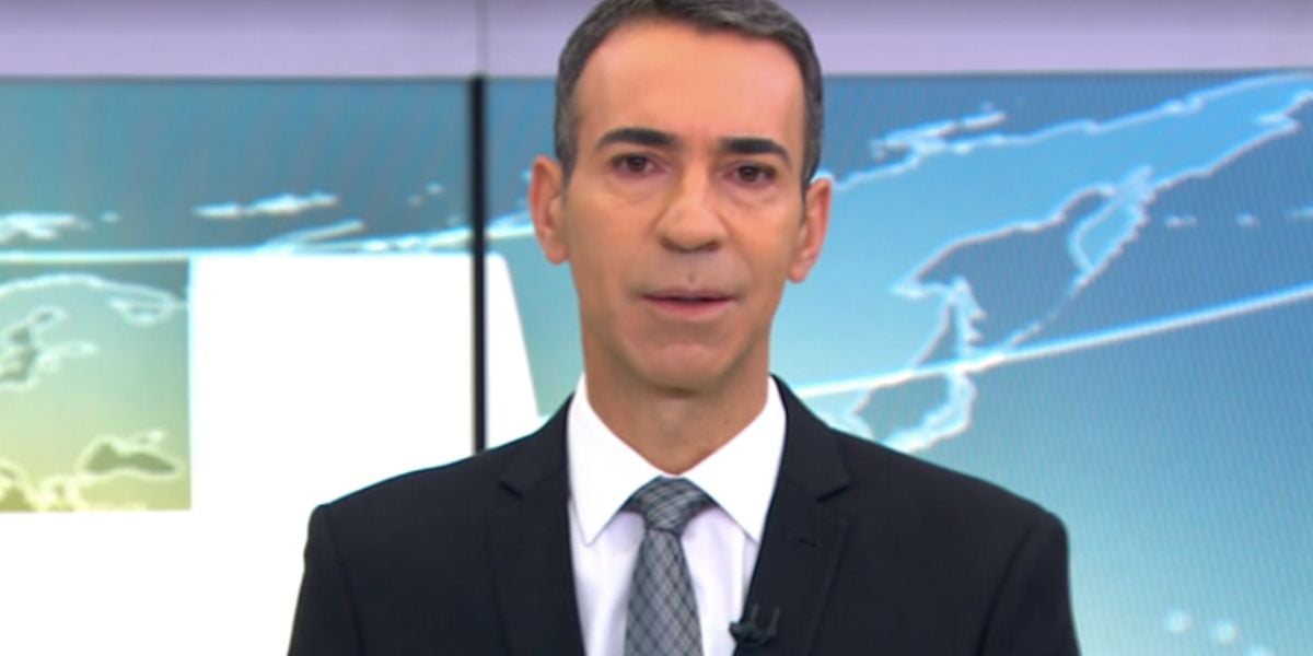 César Tralli no Jornal Hoje (Foto: Reprodução / Globo)