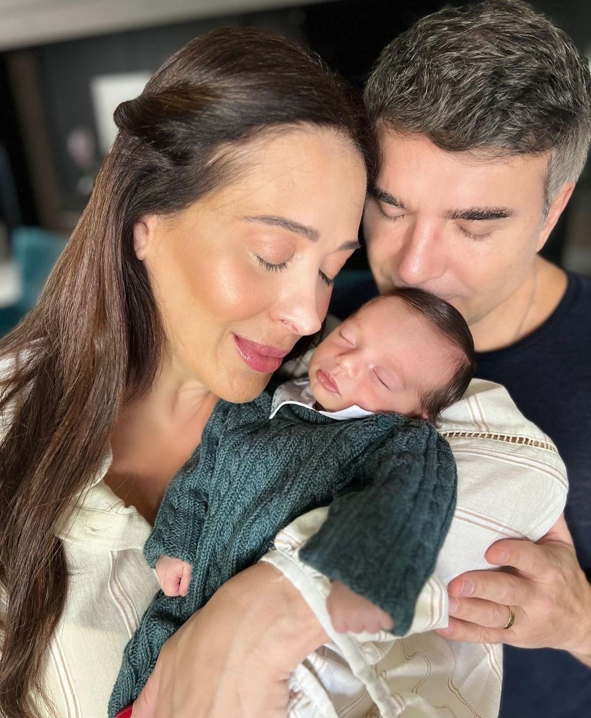 Claudia Raia, Jarbas Homem de Melo e o bebê Luca - Foto Reprodução Instagram