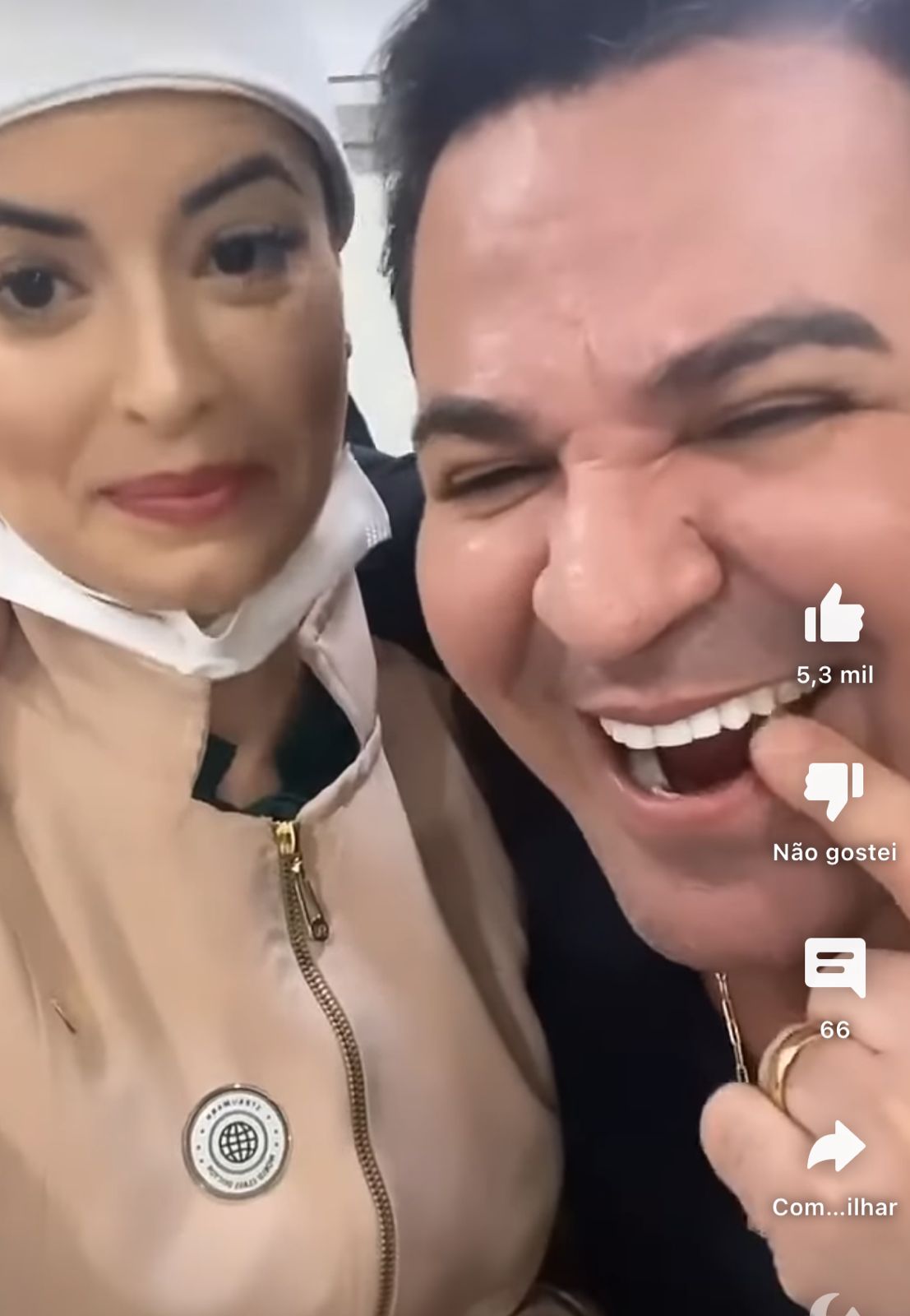 Em vídeo publicado, o cantor Eduardo Costa surge ao lado de mulher a abre o jogo sobre raiva que vem sentindo - Foto Reprodução Instagram