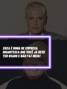 Xuxa, uma das maiores apresentadoras da TV brasileira (Foto - Reprodução Internet).