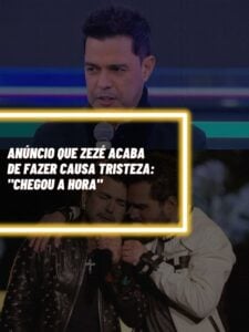 Este foi o anúncio que Zezé Di Camargo acabou de fazer e causou tristeza (Foto - Montagem TV Foco).