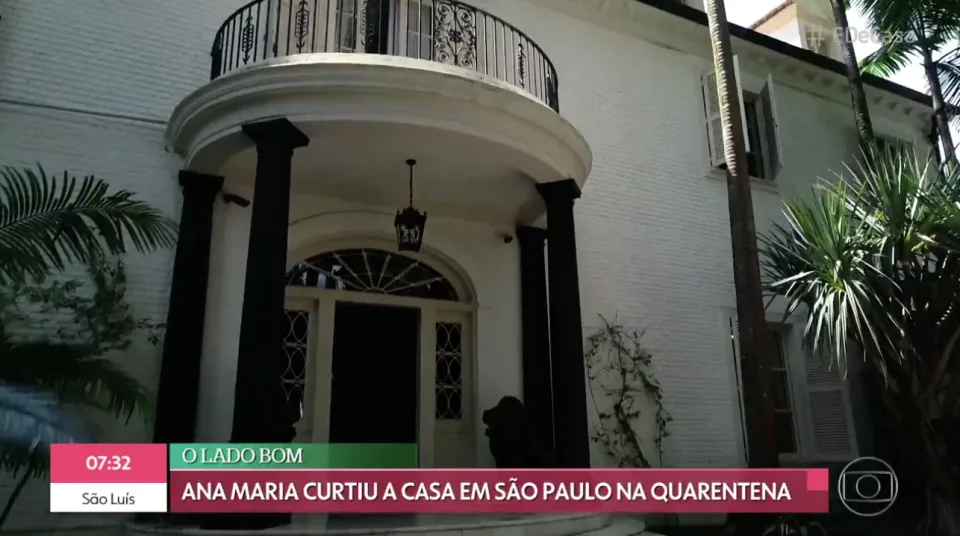 Fachada da mansão de Ana Maria Braga, em um bairro nobre da zona sul de São Paulo - Foto Reprodução Internet