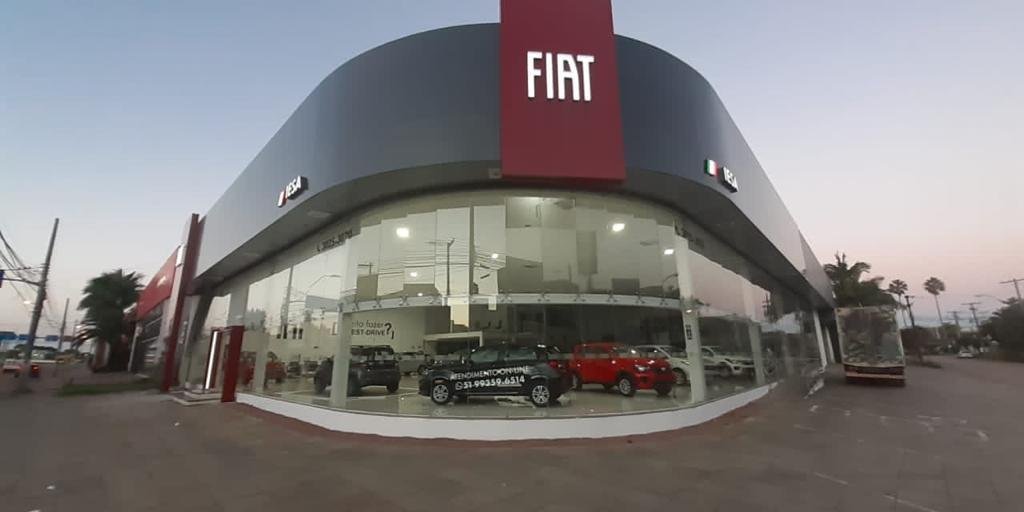 Fachada de concessionaria Fiat - Foto Reprodução Internet