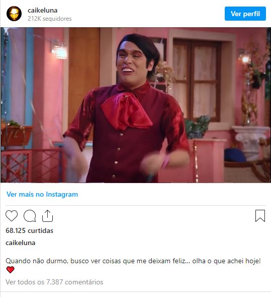 Famoso ator faz publicação de despedida pouco tempo antes da sua morte - Foto Reprodução Instagram