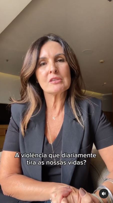 Fátima Bernardes em seu Instagram, mandando mensagem no Dia das Mulheres - Foto Reprodução Instagram
