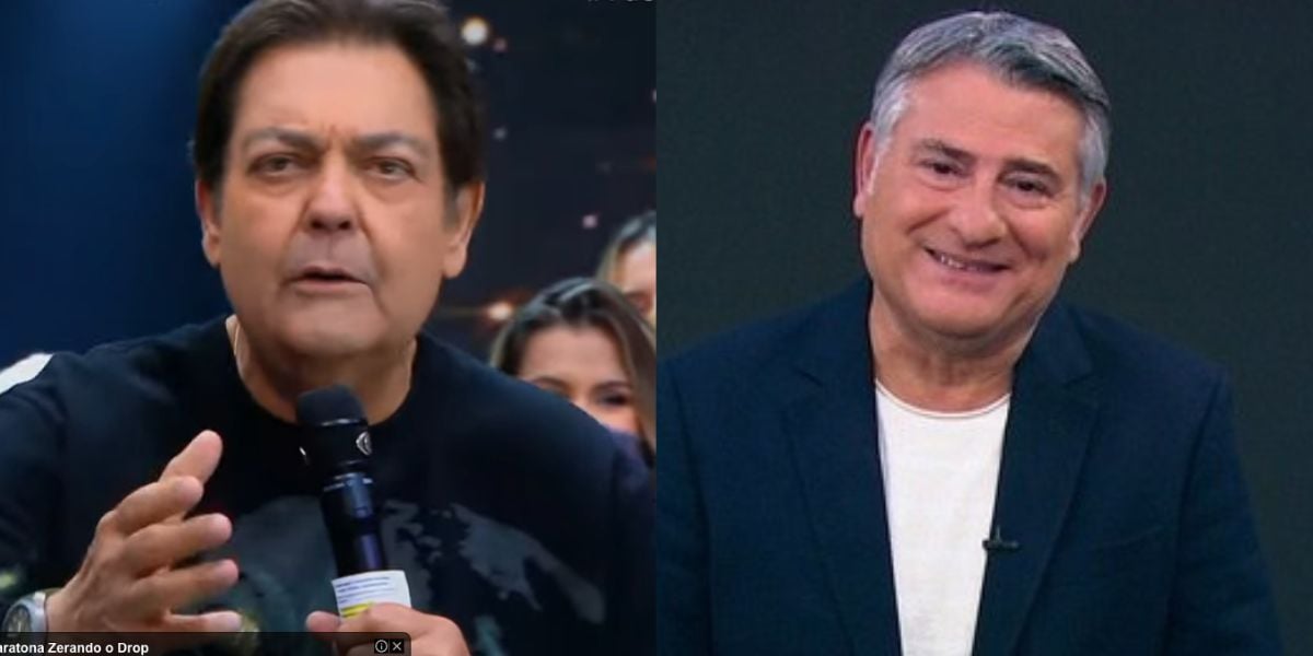 Faustão e Cléber Machado (Fotos: Reproduções / Band / Instagram) 