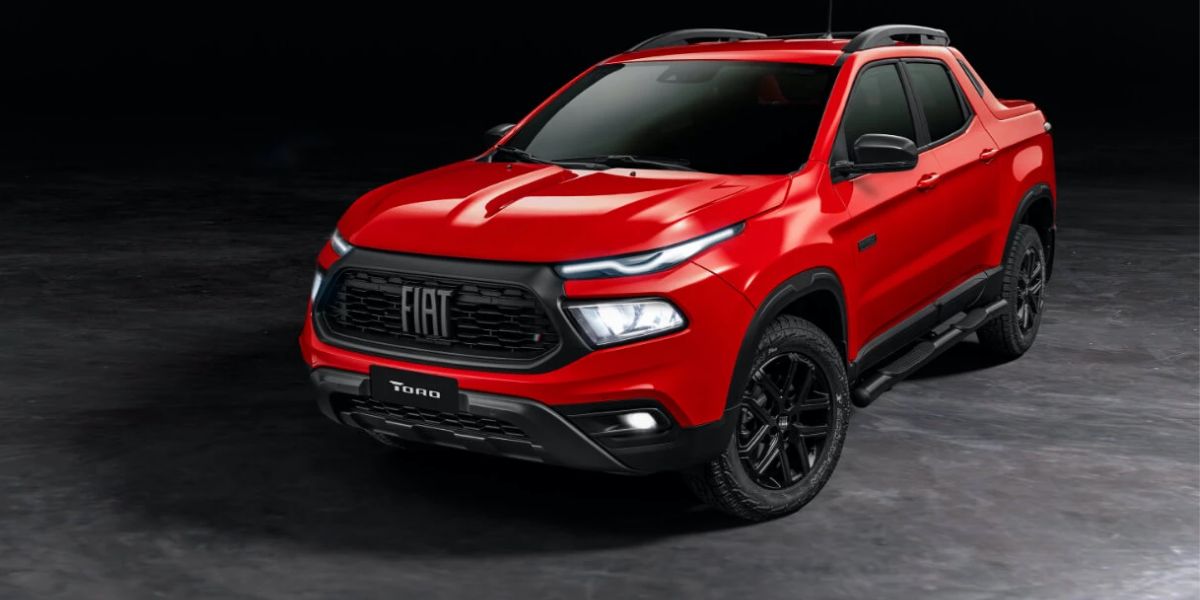 Fiat Toro a diesel vermelha 2023 - Foto Reprodução Internet