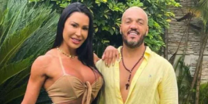 O cantor Belo e sua esposa, Gracyanne Barbosa - Foto Reprodução Internet