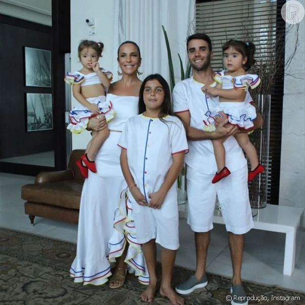 Ivete, Daniel Cady e os filhos (Foto: Reprodução/ Instagram)