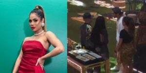 Lexa em suas redes sociais e MC Guimê no BBB23 (Reprodução: Montagem TV Foco)