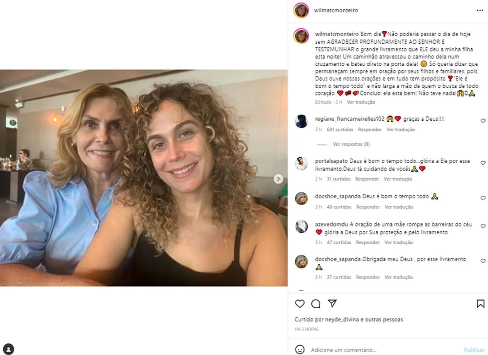 Mãe de Cara de Sapato com a irmã - Foto Reprodução Instagram