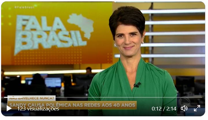 Marina Godoy no Fala Brasil, da Record - Foto Reprodução Internet