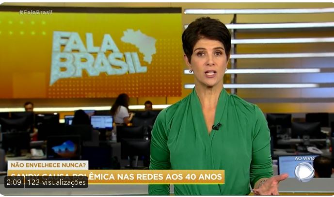 Marina Godoy no Fala Brasil, da Record - Foto Reprodução Internet