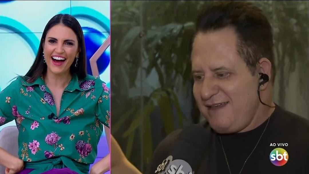 Marrone depois de tirar os curativos (Foto: Reprodução/ SBT)