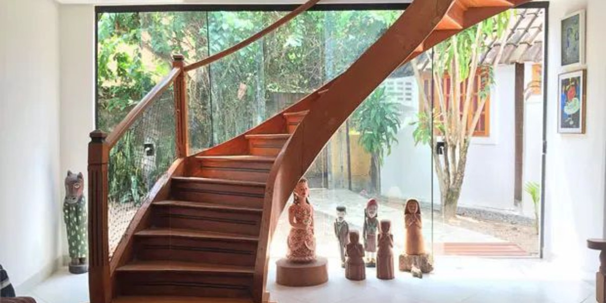 Escada de madeira da Dira Paes(Foto:Reprodução/Globo)